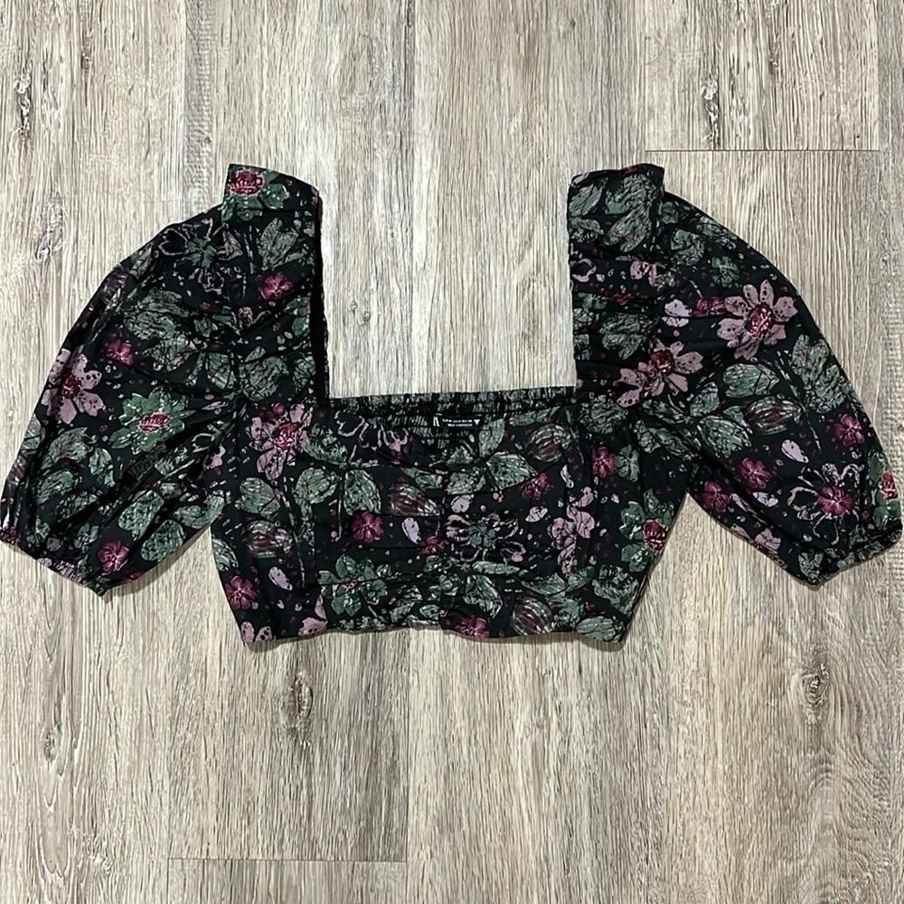 Zara  Floral Crop Top​​​​